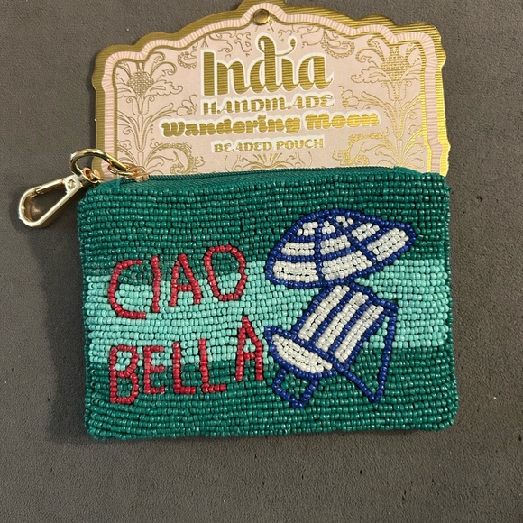 Beaded Beach “Ciao Bella” Pouch — NWT! - Picture 1 of 2